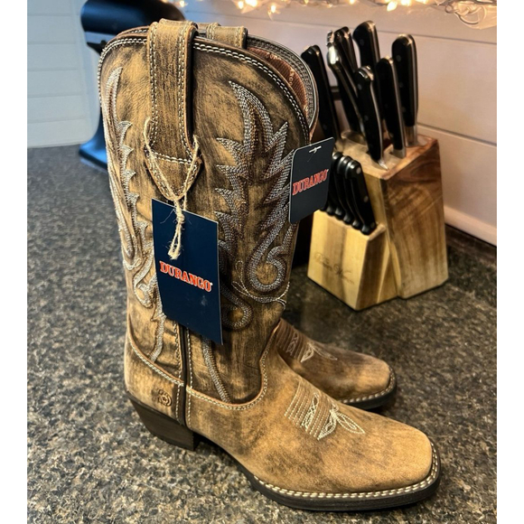 New Durango Women's Dream Catcher Teal Western Boot Mid Calf - Picture 1 of 9